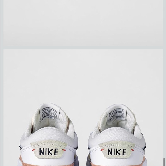 Nike Women’s Court Legacy Lift Sneakers New in Box White/Black/Hemp Team Orange - Picture 5 of 7